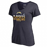 Women Chargers Navy 2018 NFL Playoffs Fight For LA T-Shirt